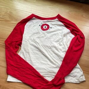 Modern Lux Red and White Tee